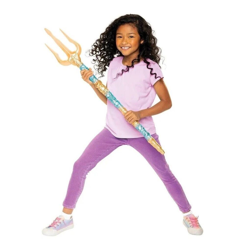 🔥The Little Mermaid King Tritons All-Powerful Trident Toy 36 Inches Long BNWT🔥